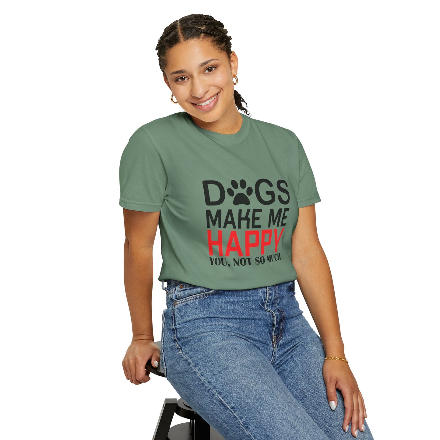Dogs Make Me Happy Dogs - T-Shirt