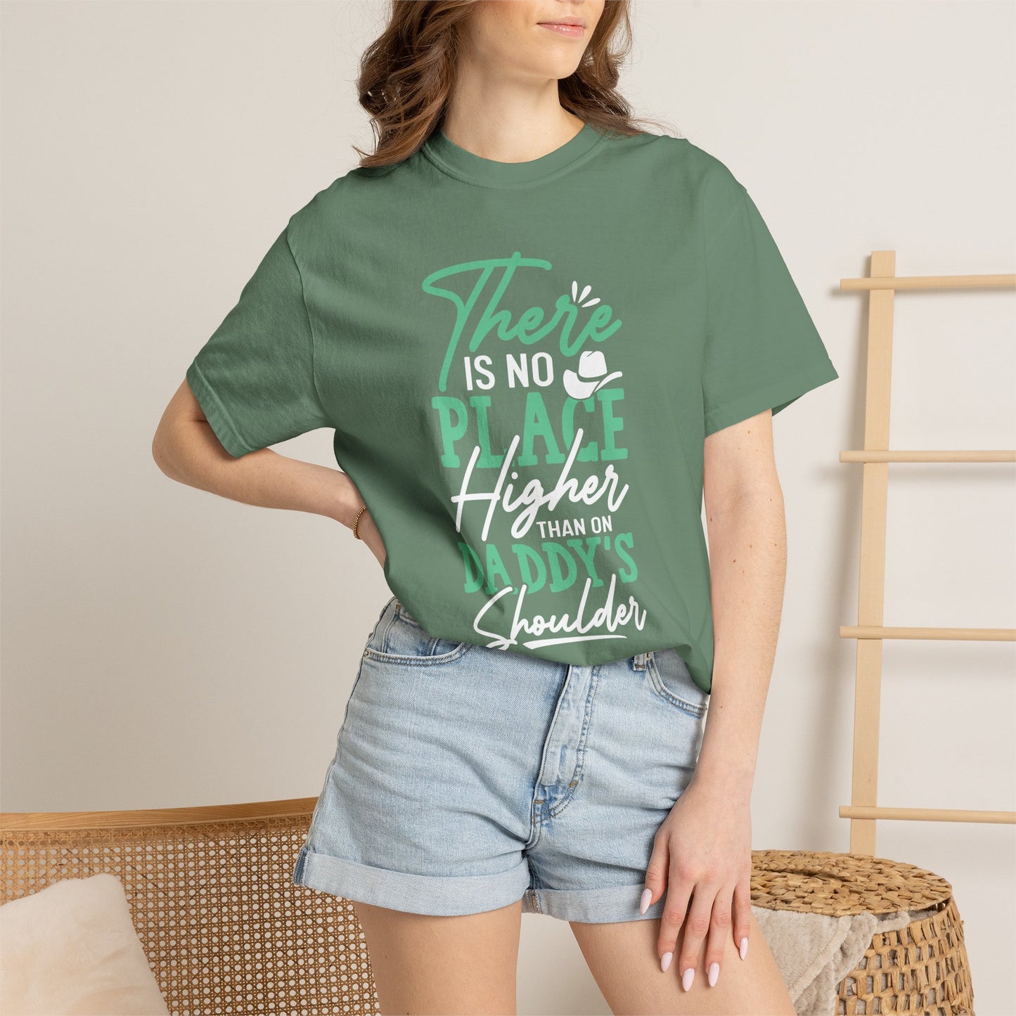 Daddys Shoulder Dad - T-Shirt
