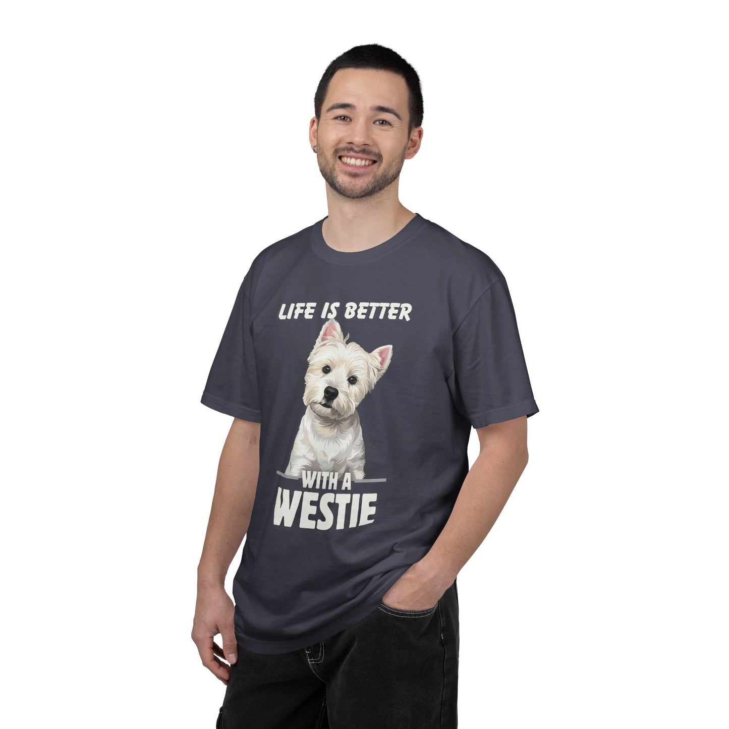 Life is Better Westie Dog - T-Shirt