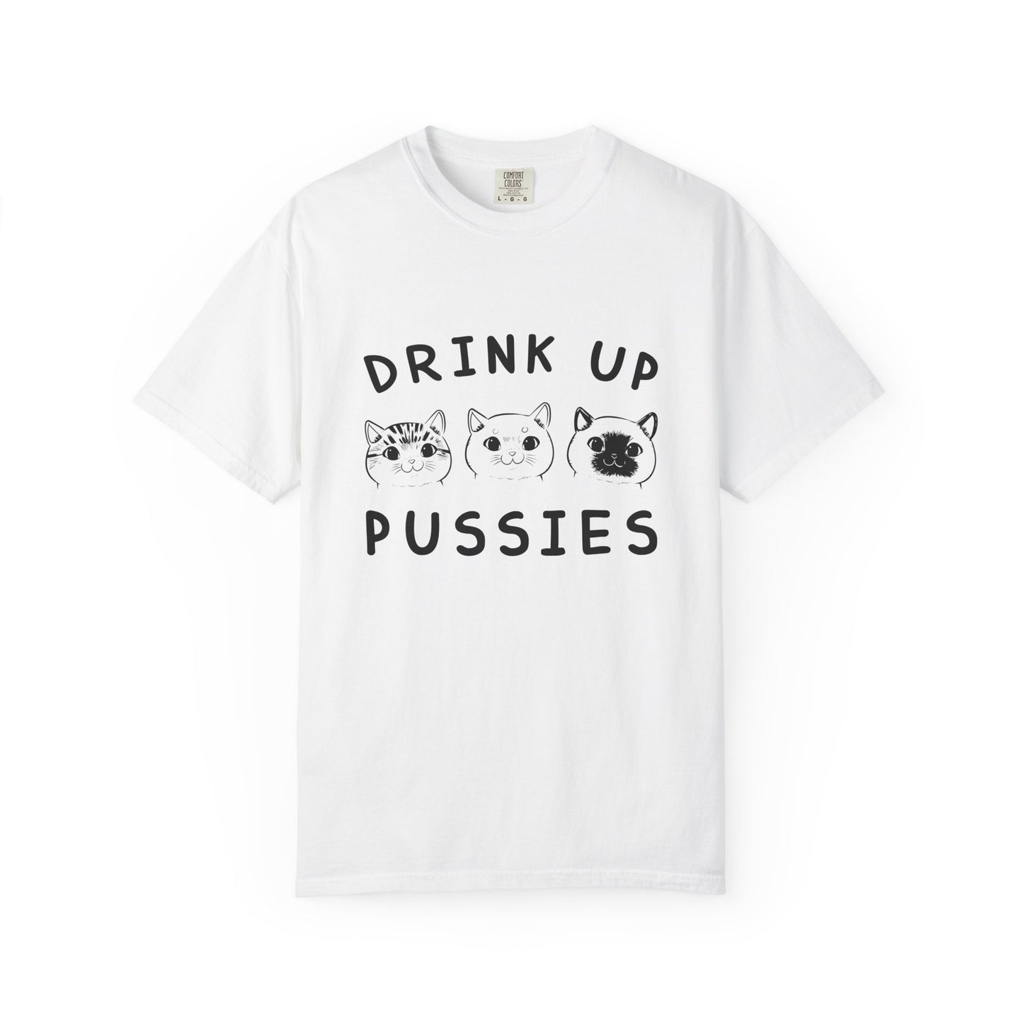 Drink Up Cat - T-Shirt