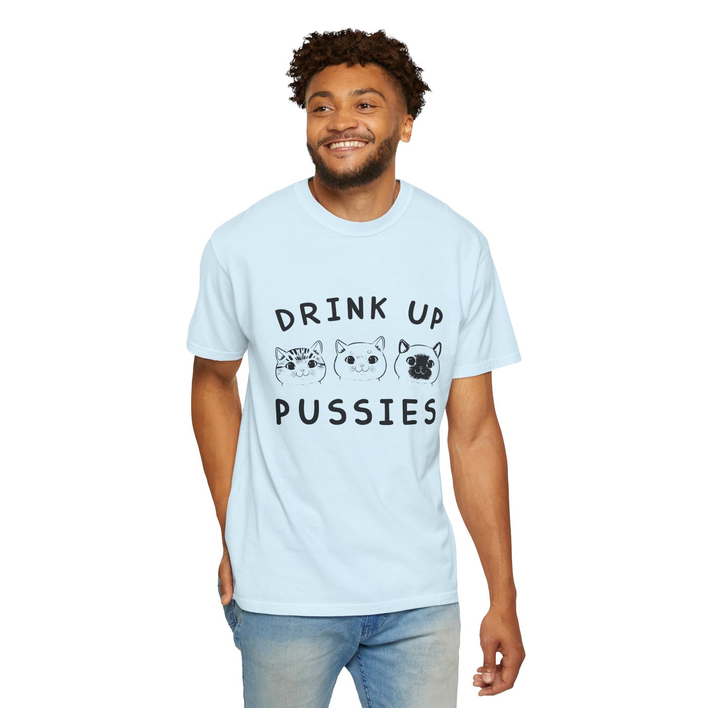Drink Up Cat - T-Shirt