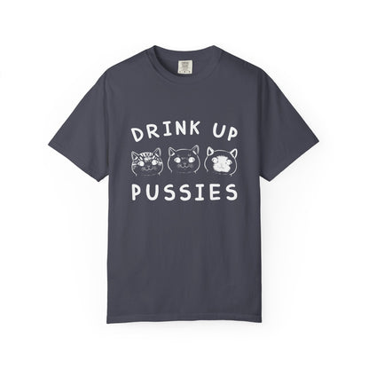 Drink Up Cat - T-Shirt