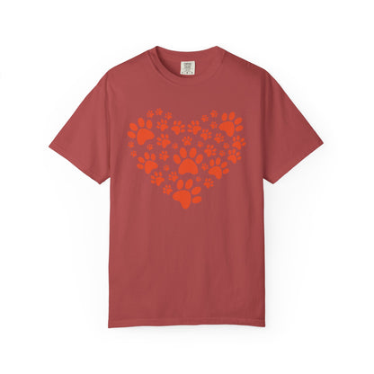 Heart Footprint Dogs - T-Shirt