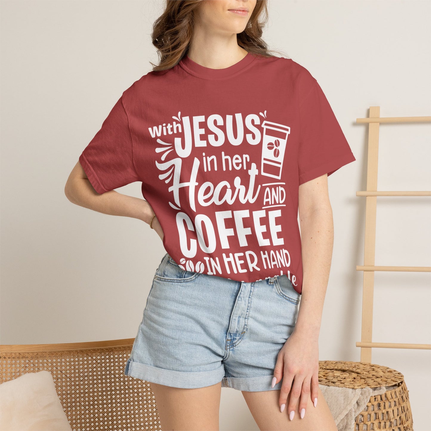 Jesus in Her Heart - T-Shirt