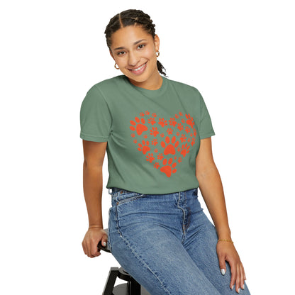 Heart Footprint Dogs - T-Shirt