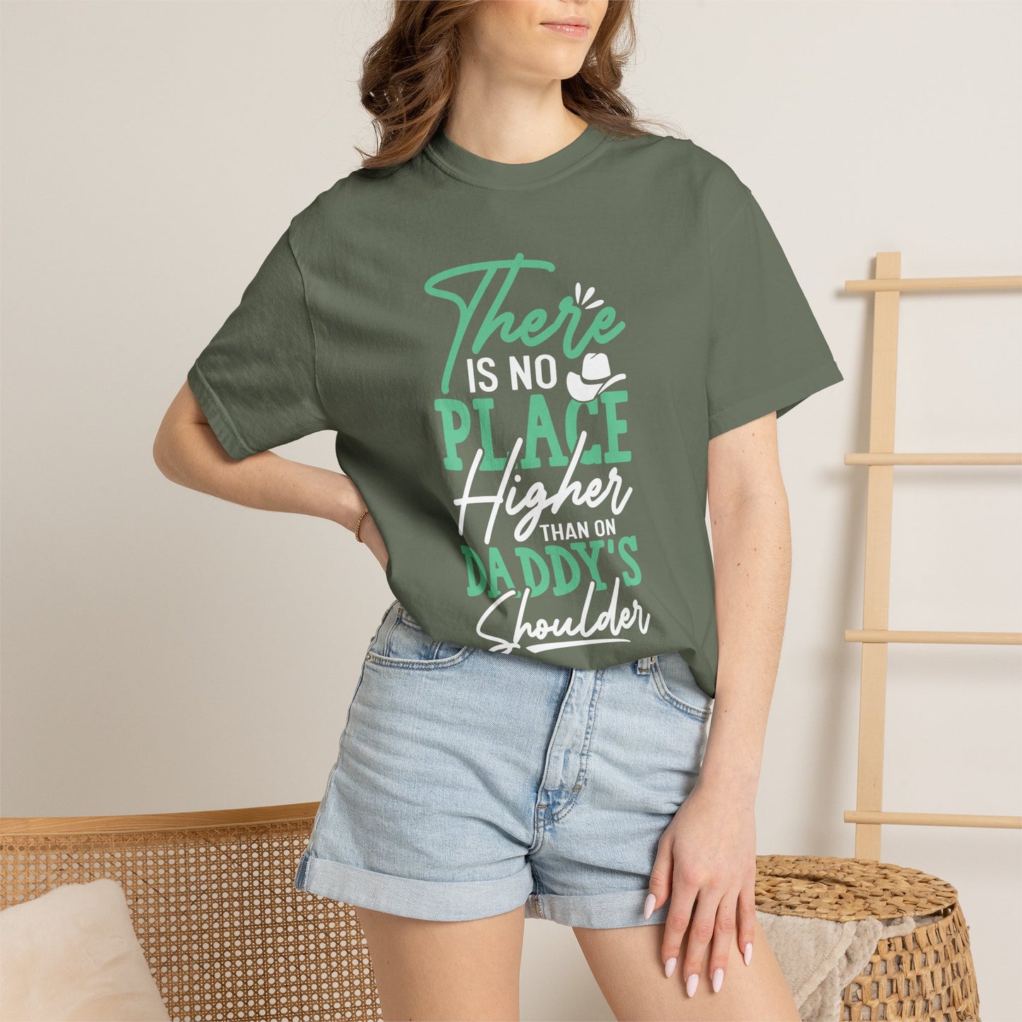 Daddys Shoulder Dad - T-Shirt