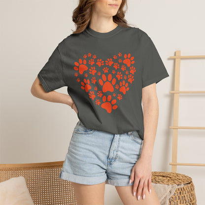 Heart Footprint Dogs - T-Shirt