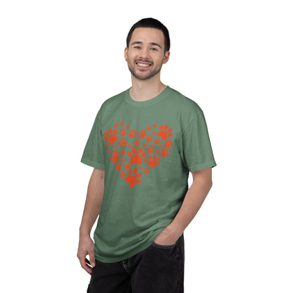 Heart Footprint Dogs - T-Shirt