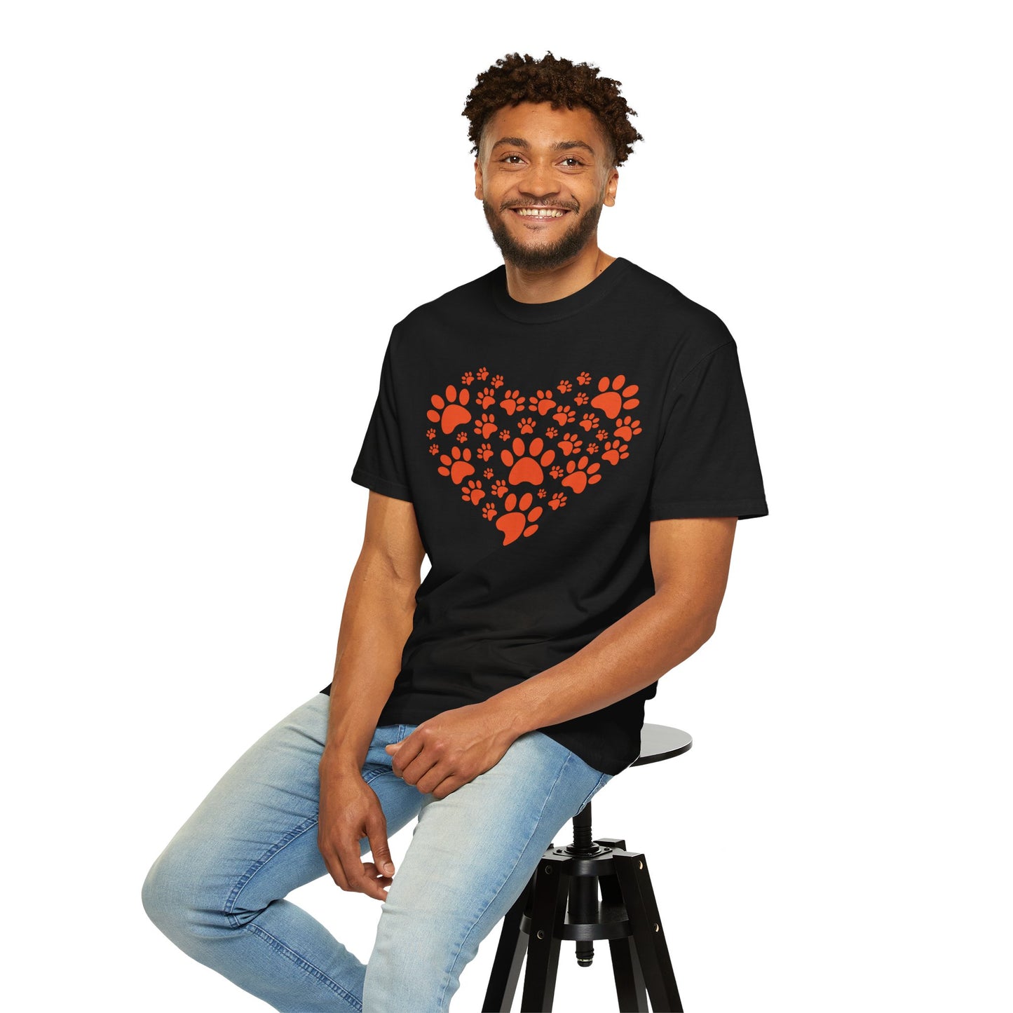 Heart Footprint Dogs - T-Shirt