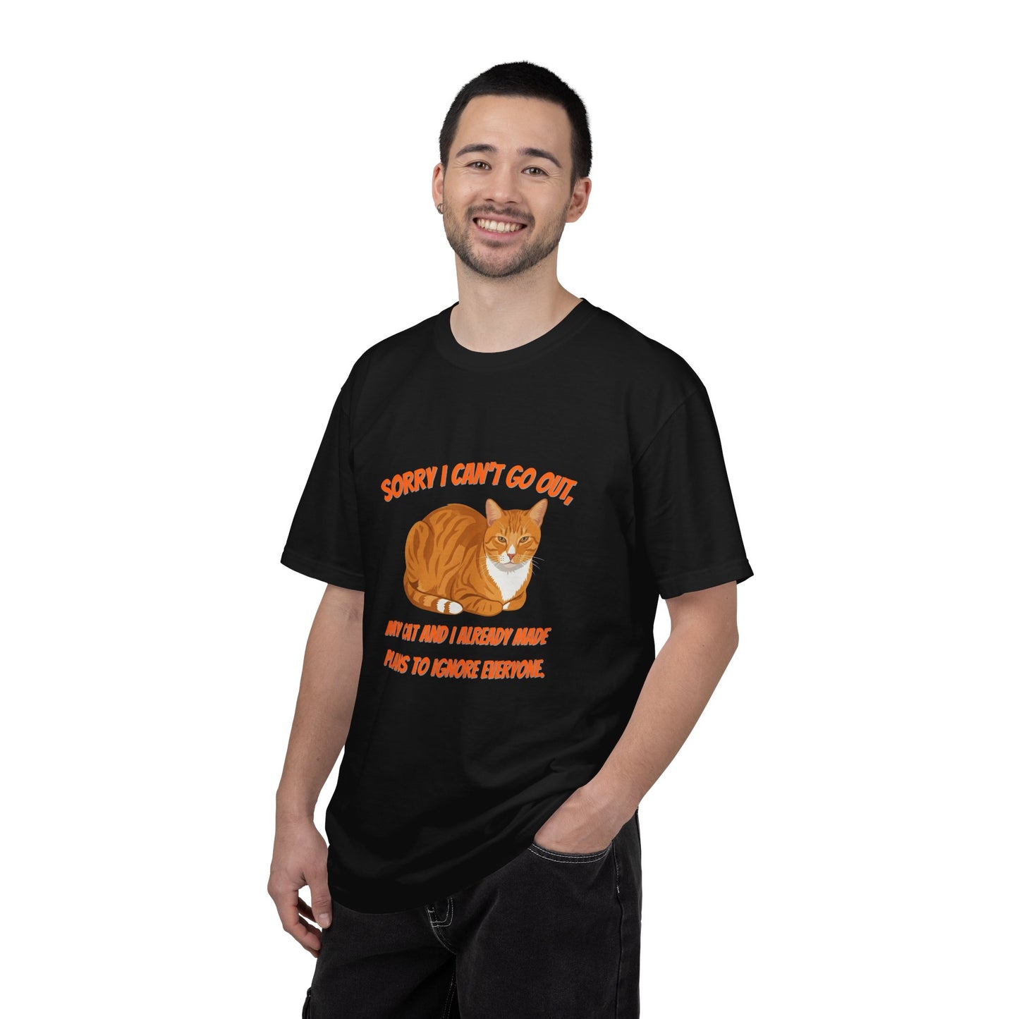 Sorry I Cant Go Cat - T-Shirt