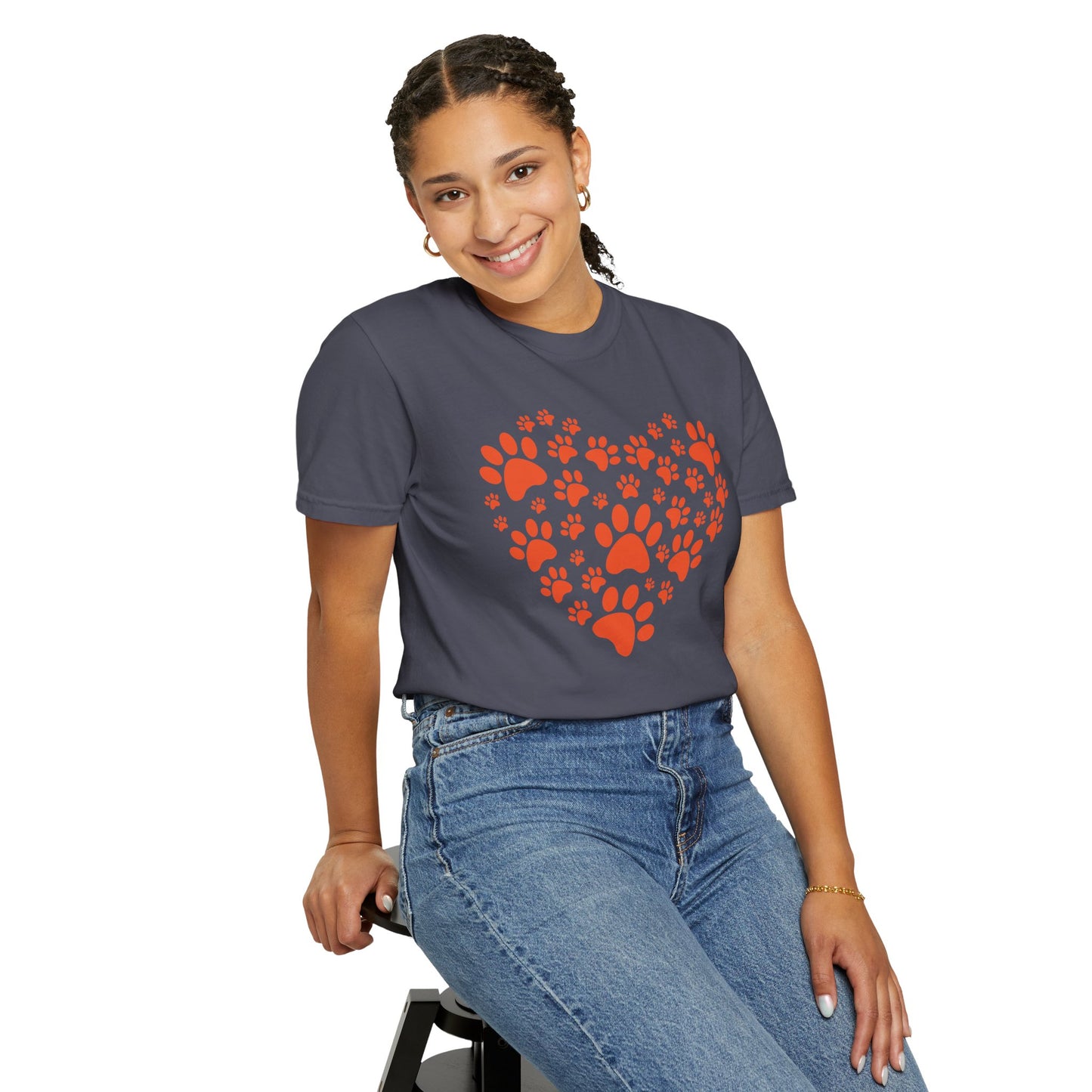 Heart Footprint Dogs - T-Shirt