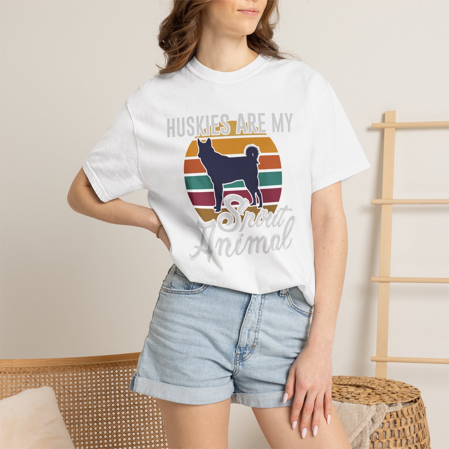 Husky Spirit Animal Dogs - T-Shirt