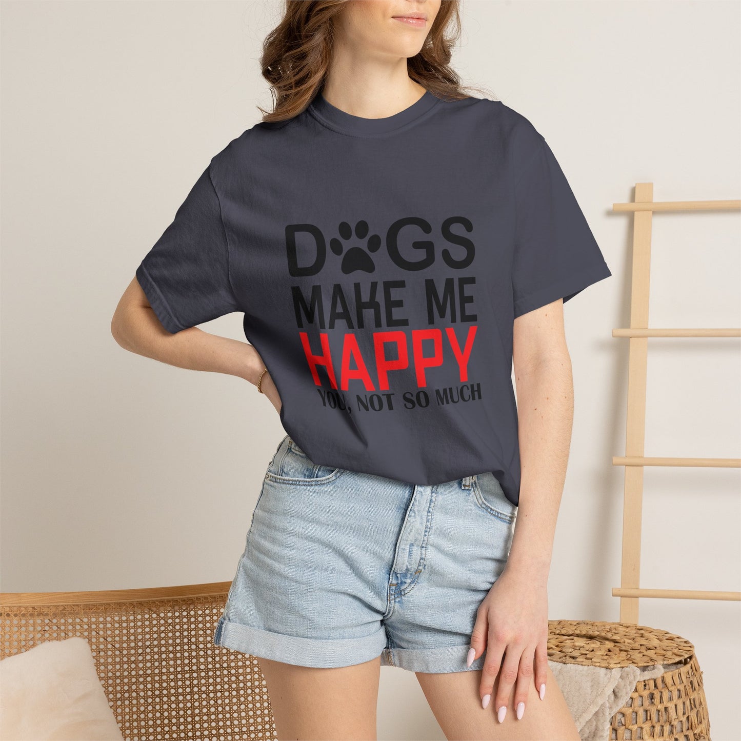 Dogs Make Me Happy Dogs - T-Shirt