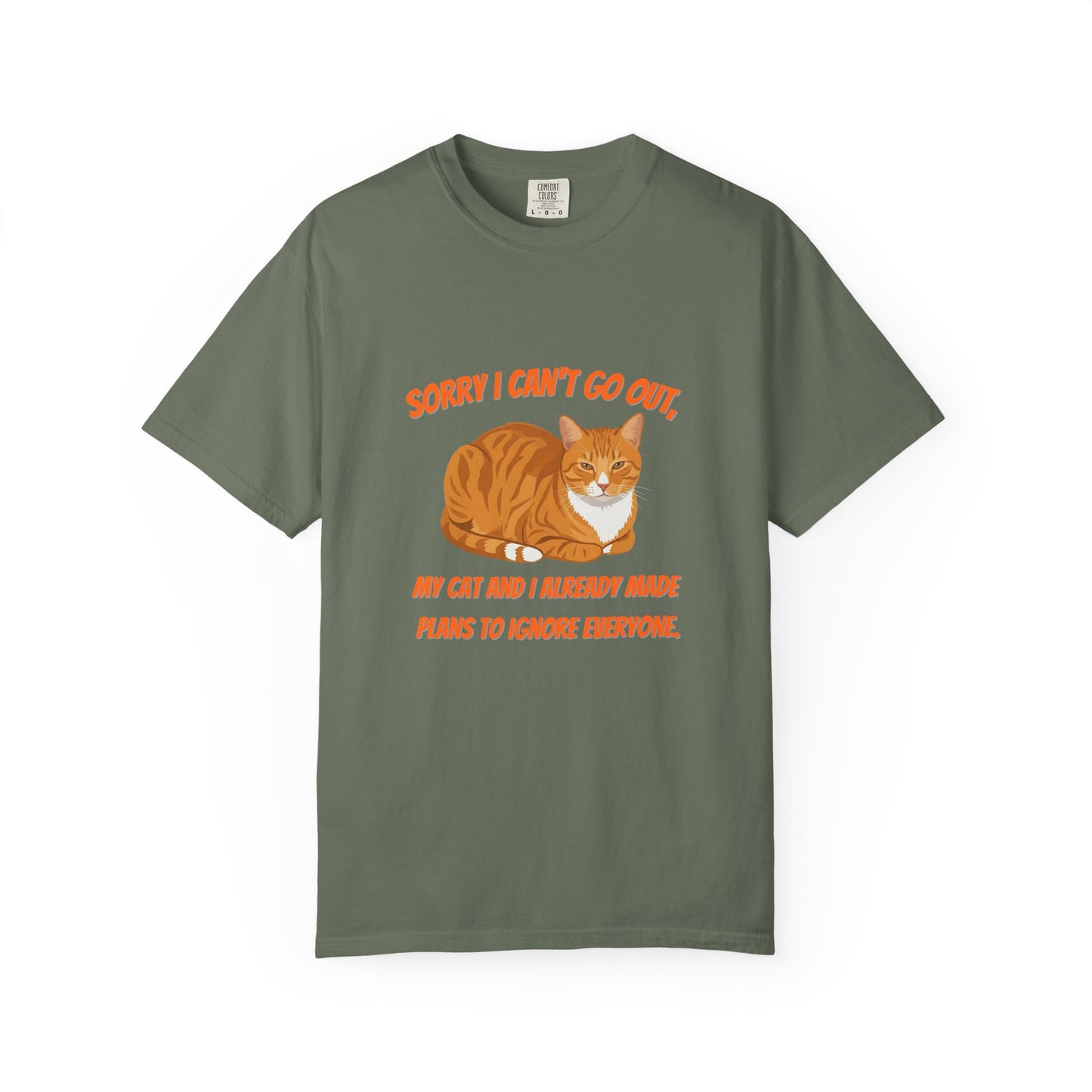 Sorry I Cant Go Cat - T-Shirt
