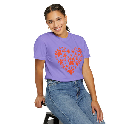 Heart Footprint Dogs - T-Shirt