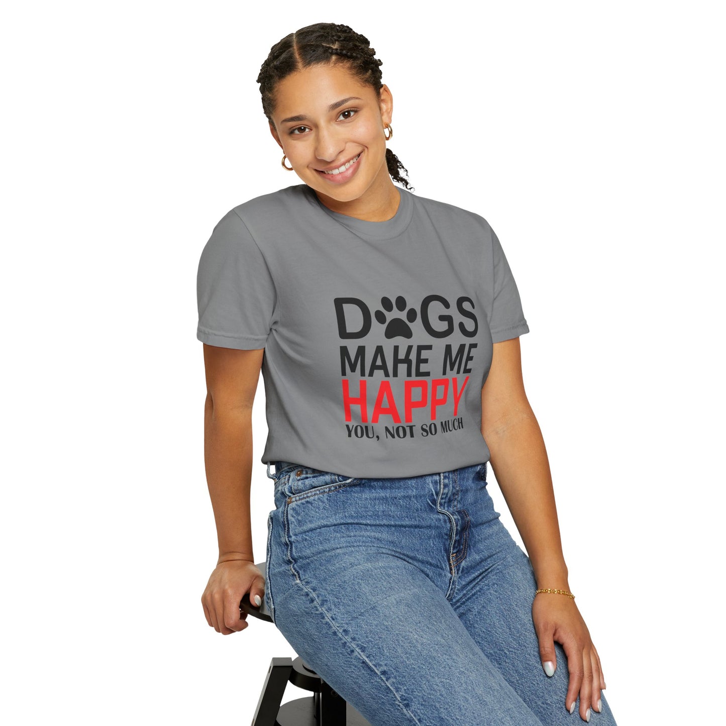 Dogs Make Me Happy Dogs - T-Shirt