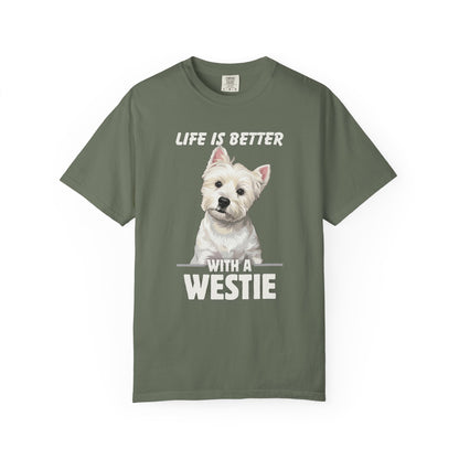 Life is Better Westie Dog - T-Shirt