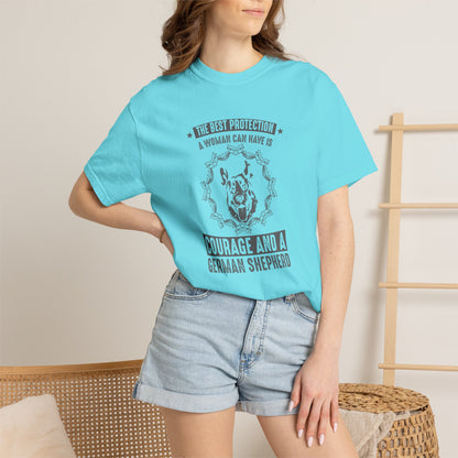 Woman Best Protection Dogs - T-Shirt