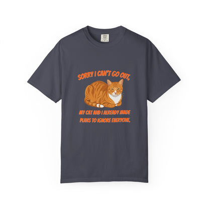 Sorry I Cant Go Cat - T-Shirt