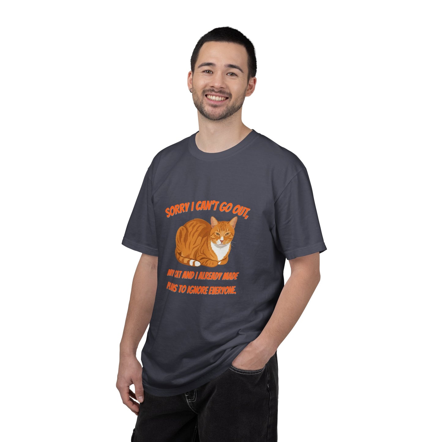 Sorry I Cant Go Cat - T-Shirt