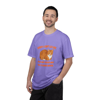 Sorry I Cant Go Cat - T-Shirt