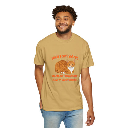 Sorry I Cant Go Cat - T-Shirt