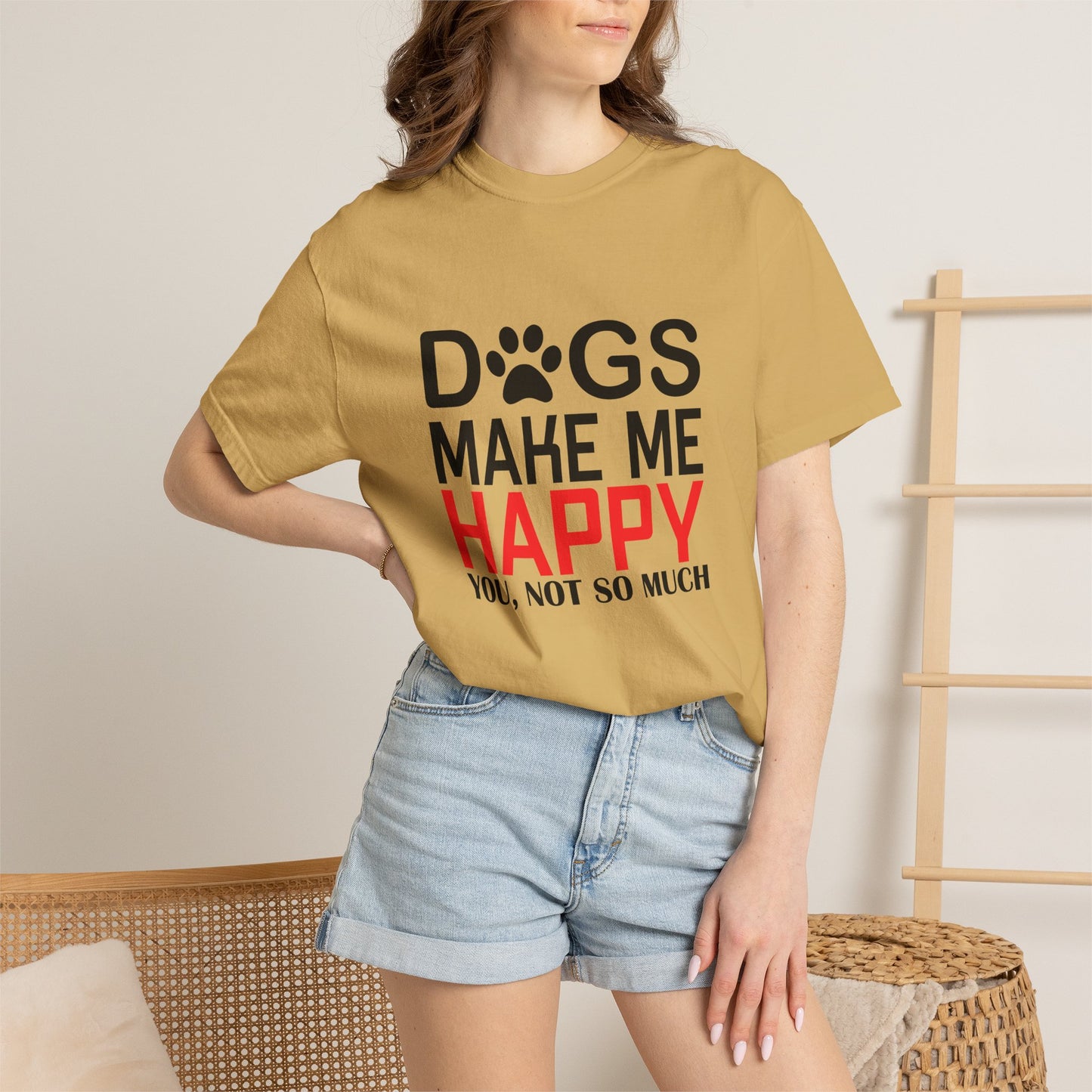 Dogs Make Me Happy Dogs - T-Shirt
