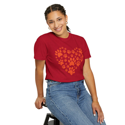 Heart Footprint Dogs - T-Shirt
