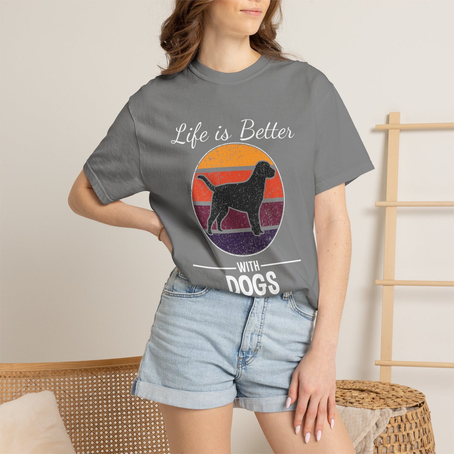 Life is Better With Dogs - T-Shirt