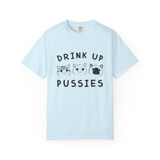 Drink Up Cat - T-Shirt