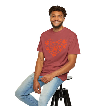 Heart Footprint Dogs - T-Shirt