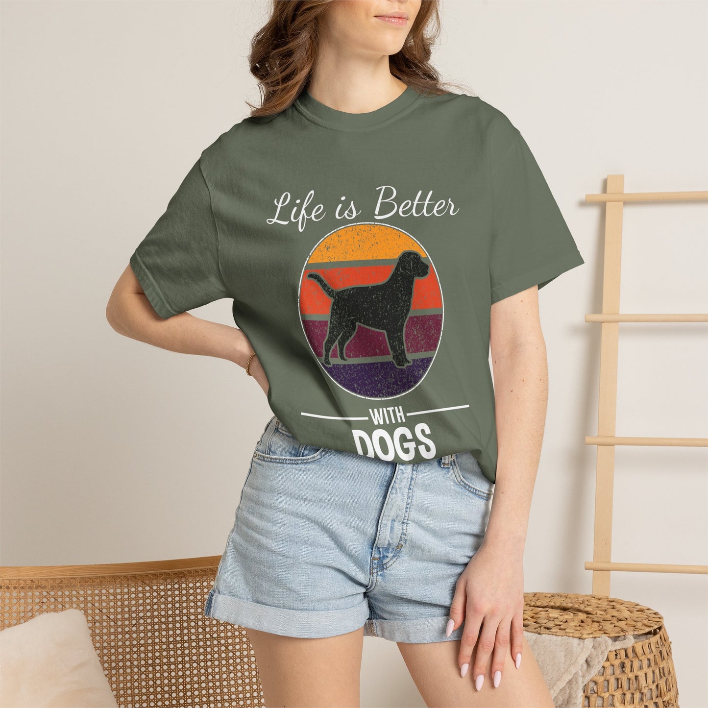 Life is Better With Dogs - T-Shirt