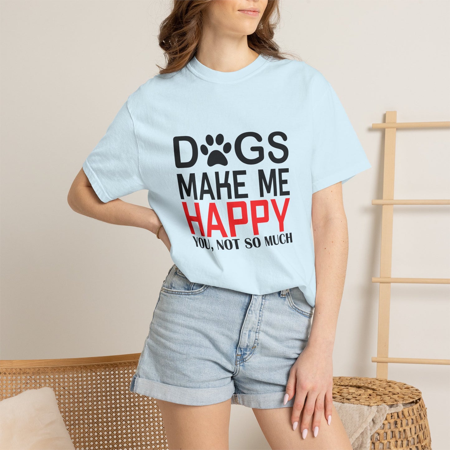 Dogs Make Me Happy Dogs - T-Shirt