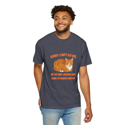 Sorry I Cant Go Cat - T-Shirt