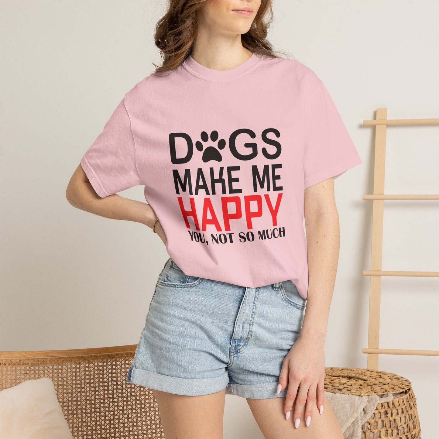 Dogs Make Me Happy Dogs - T-Shirt