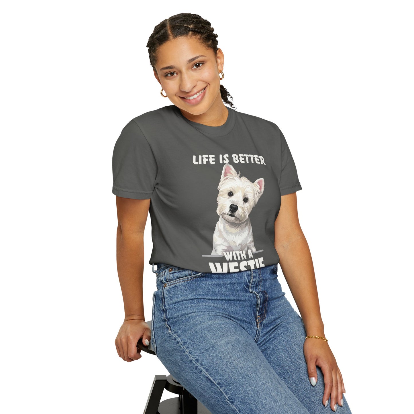 Life is Better Westie Dog - T-Shirt