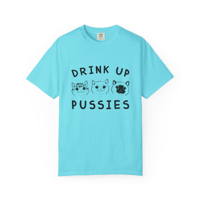 Drink Up Cat - T-Shirt