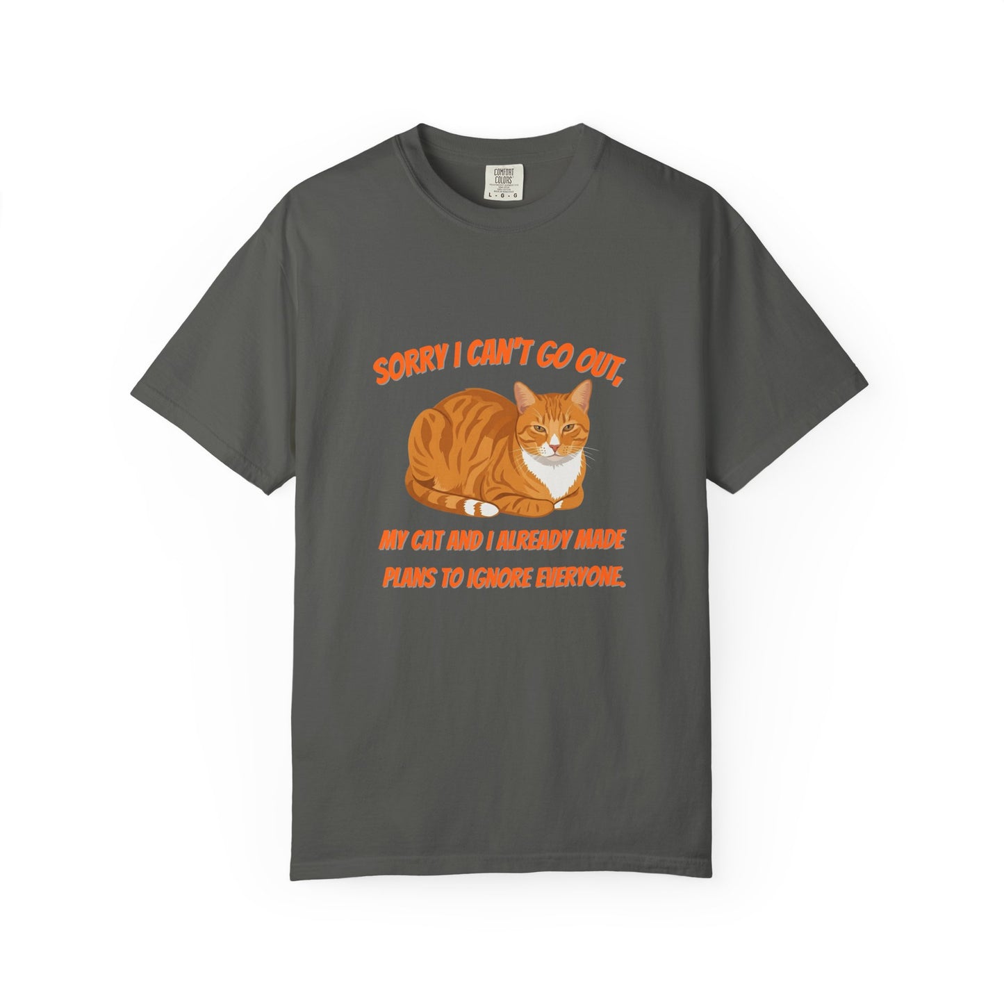 Sorry I Cant Go Cat - T-Shirt