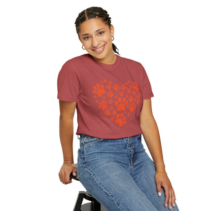 Heart Footprint Dogs - T-Shirt