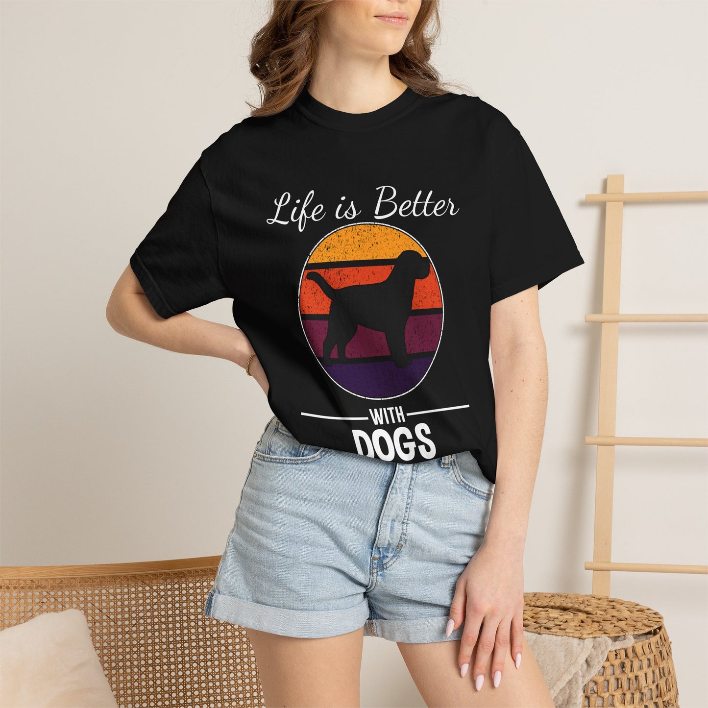 Life is Better With Dogs - T-Shirt