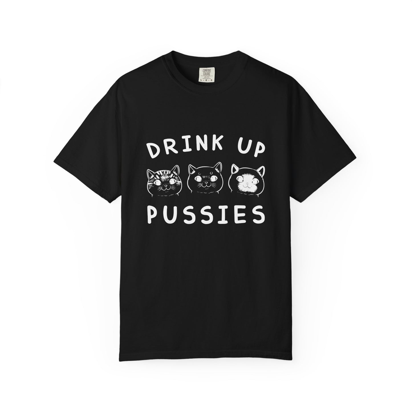 Drink Up Cat - T-Shirt