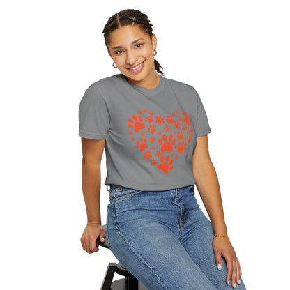 Heart Footprint Dogs - T-Shirt