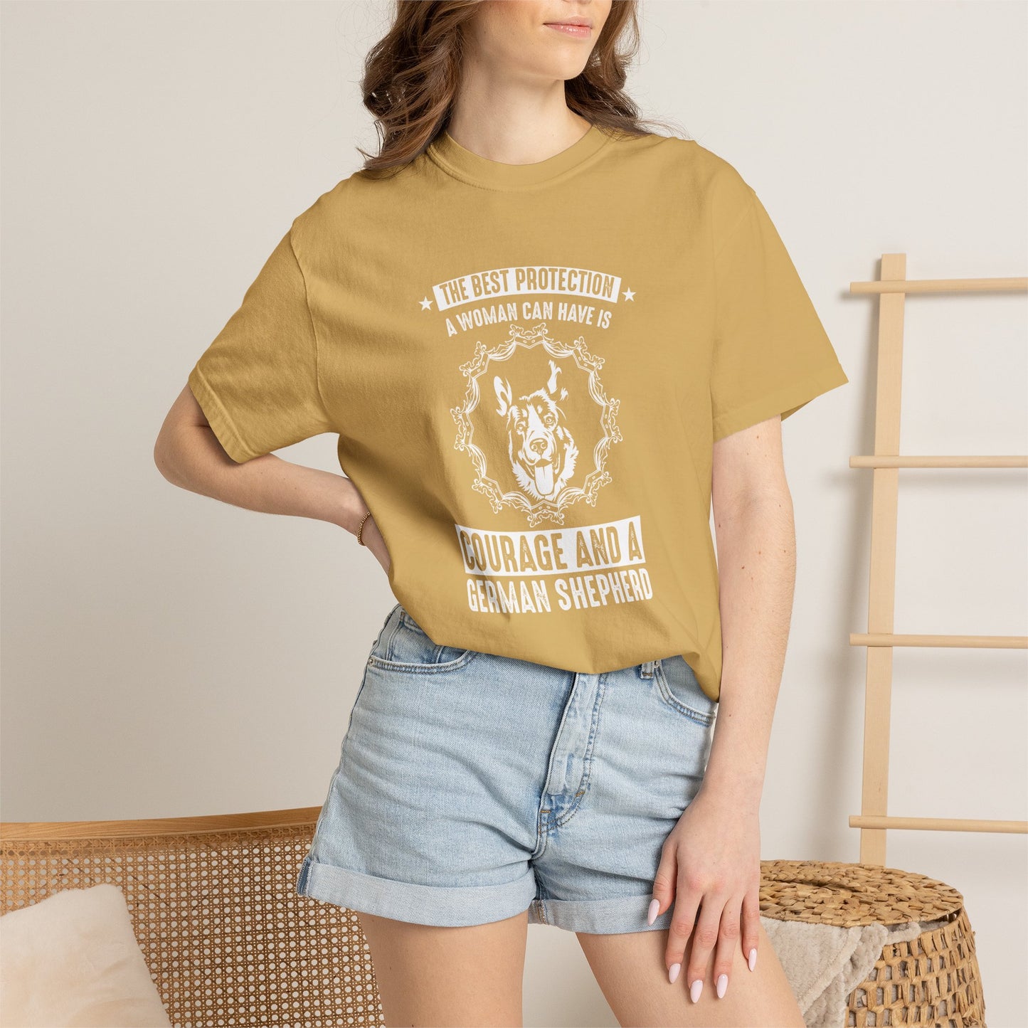 Woman Best Protection Dogs - T-Shirt