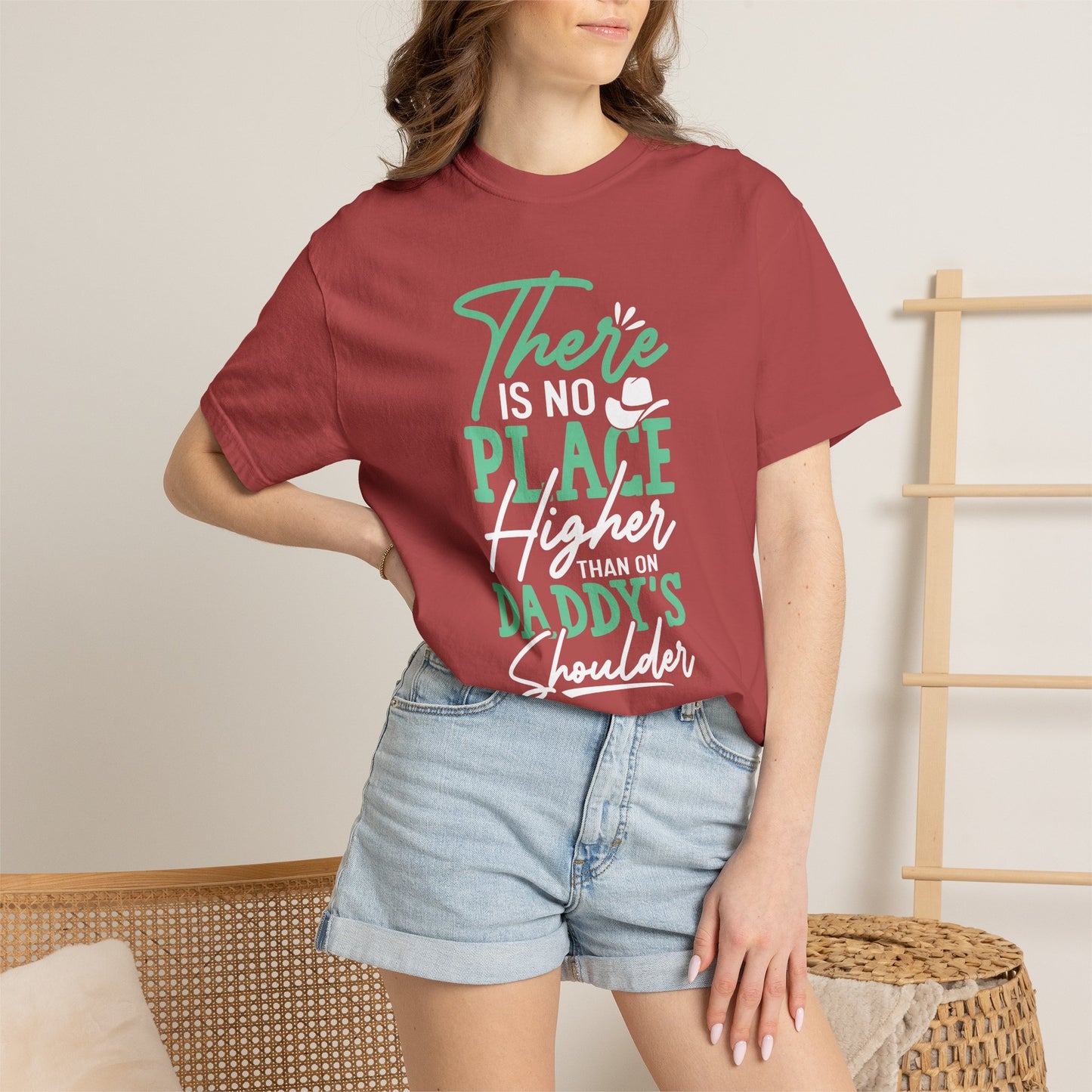 Daddys Shoulder Dad - T-Shirt