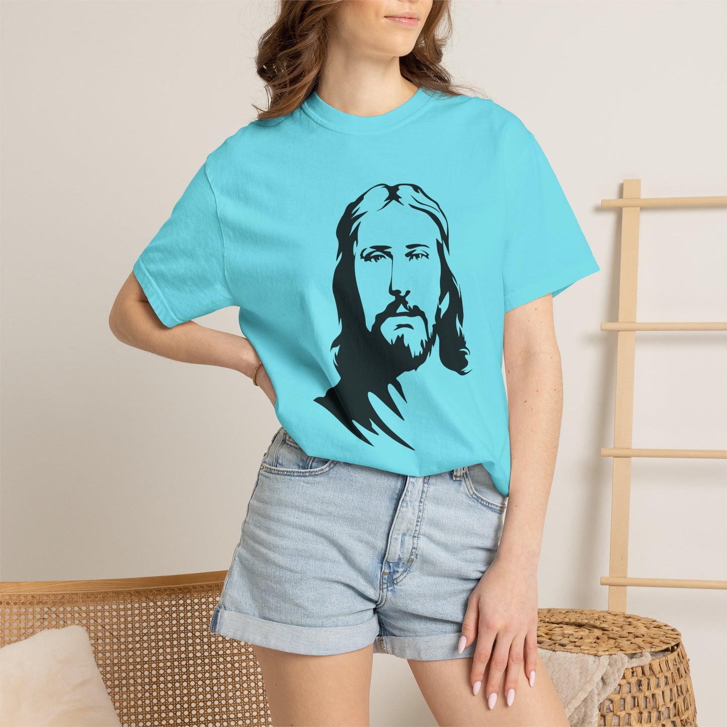 Jesus Portrait T-Shirt — Inspirational Christian Faith Tee