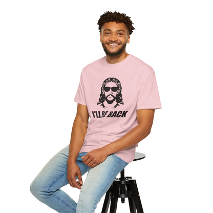Jesus 'I'll Be Back' Sunglasses Portrait T-Shirt