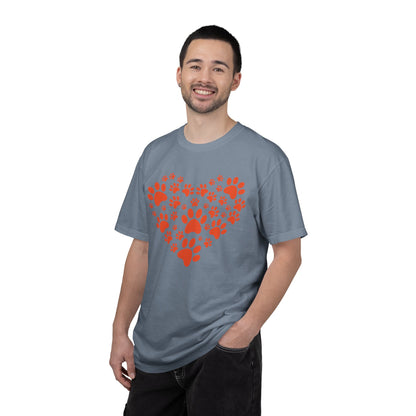 Heart Footprint Dogs - T-Shirt