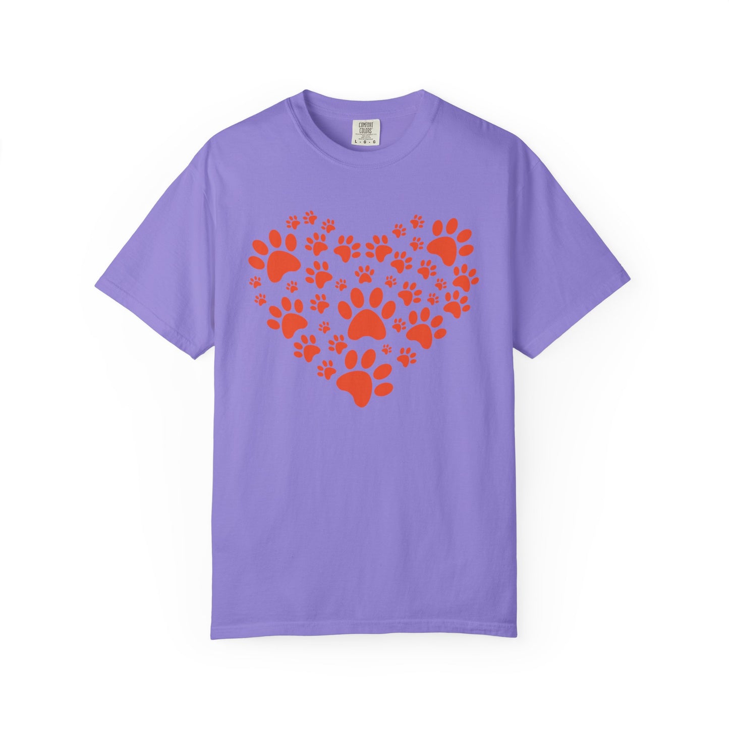 Heart Footprint Dogs - T-Shirt