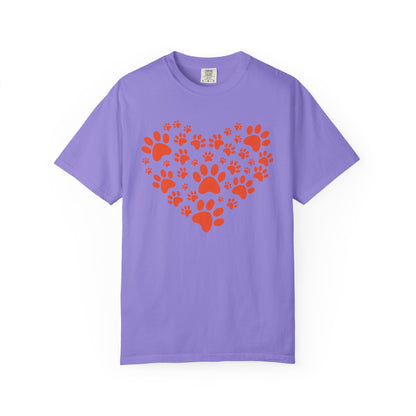 Heart Footprint Dogs - T-Shirt