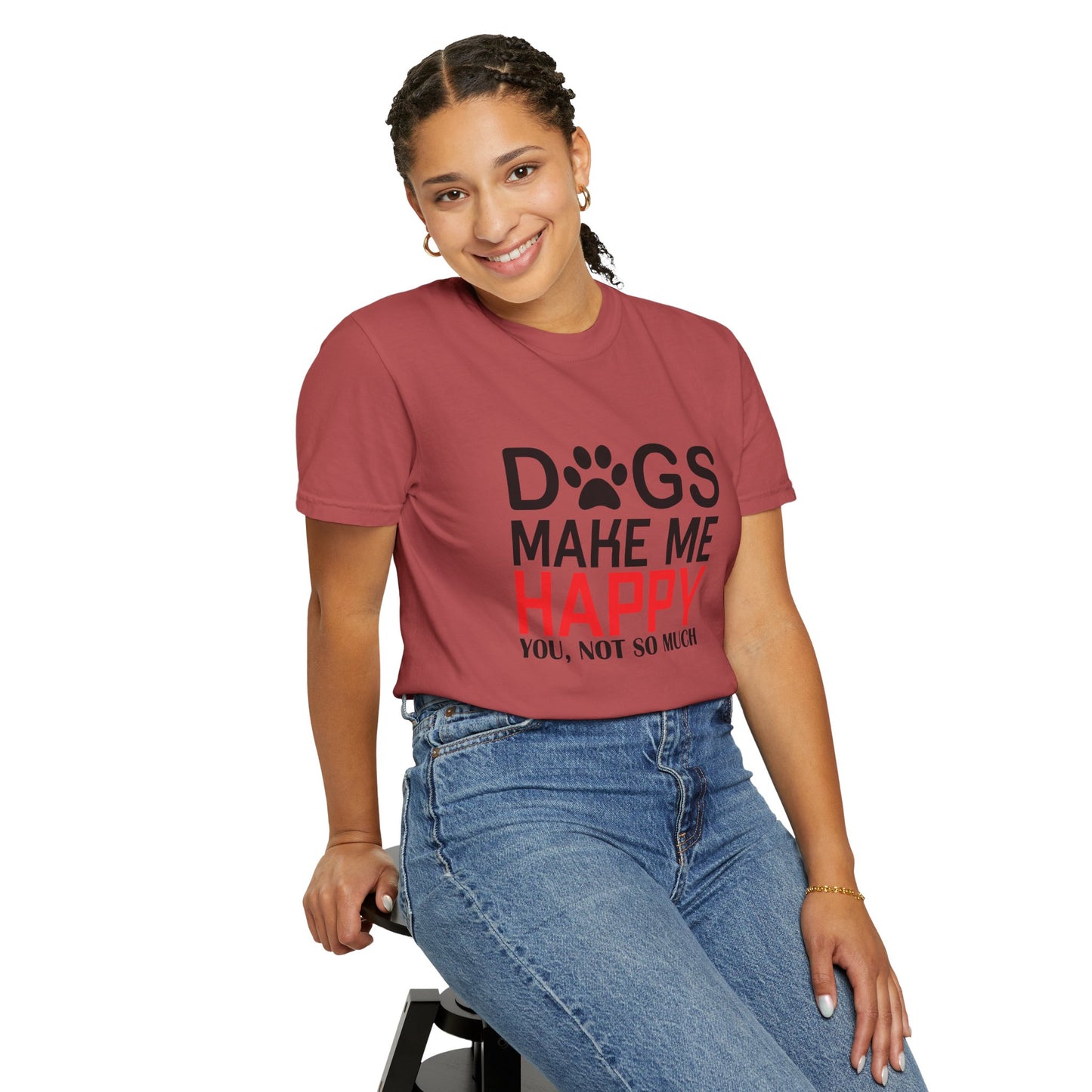 Dogs Make Me Happy Dogs - T-Shirt